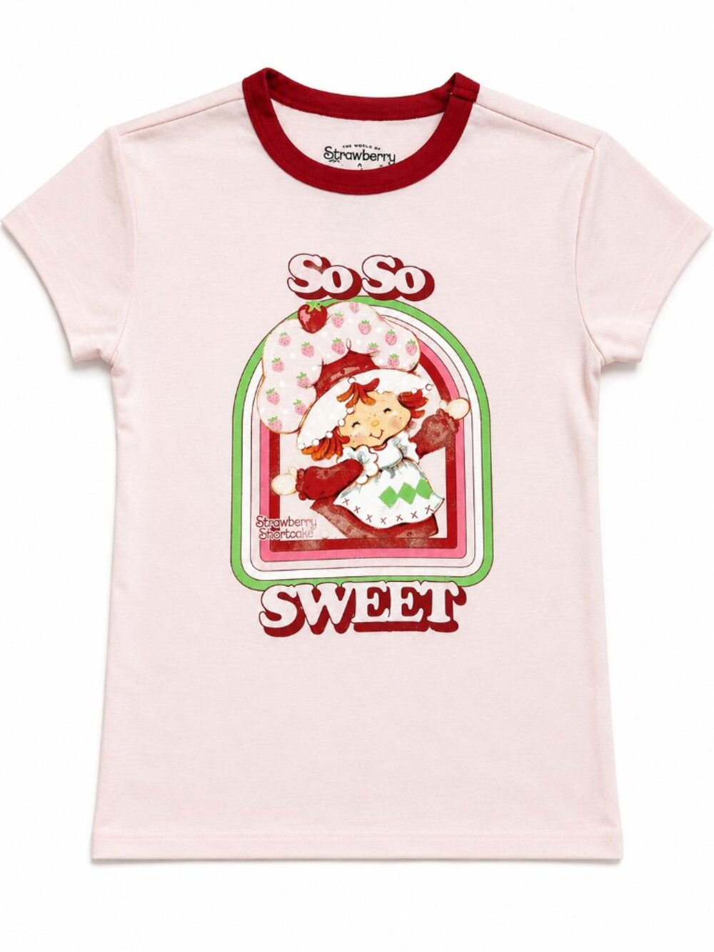 Strawberry Shortcake XS Women's Pink T-shirt NWT